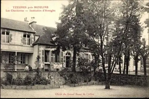 Ak Yzeures près Moulins Allier, Les Charmettes, Institution d'Aveugles