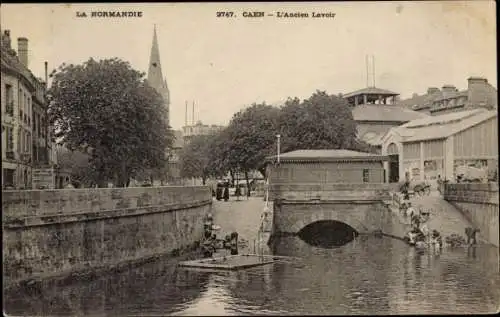 Ak Caen Calvados, L'Ancien Lavoir