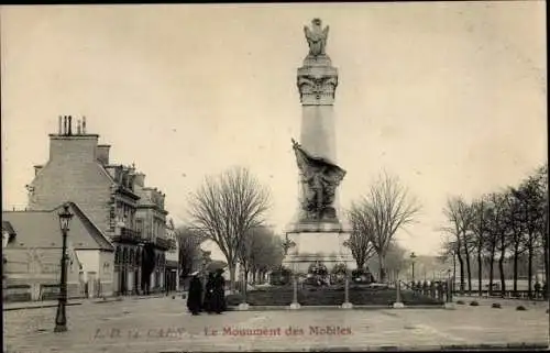 Ak Caen Calvados, Le Monument des Mobiles