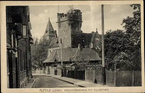 Ak Alfeld an der Leine, Kreisständehaus mit Fillerturm