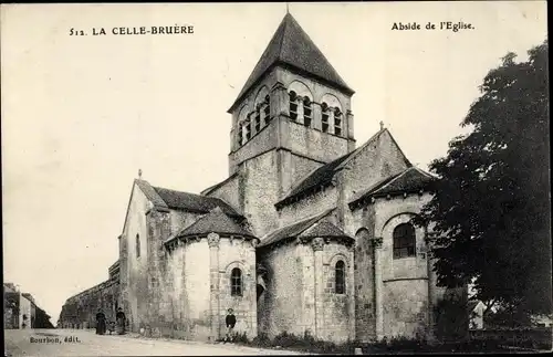 Ak La Celle Bruere Cher, Eglise, Abside