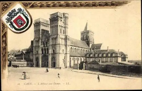 Wappen Ak Caen Calvados, L'Abbaye aux Dames