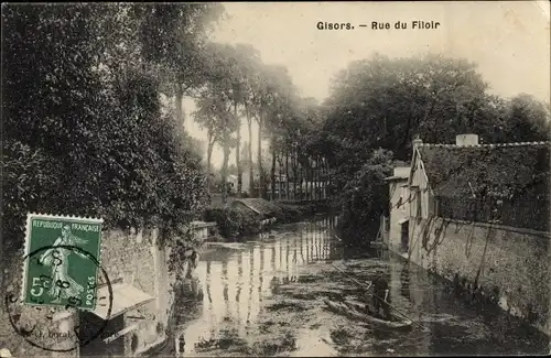 Ak Gisors Eure, Rue du Filoir