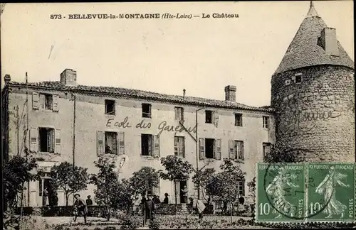 Ak Bellevue la Montagne Haute Loire, Le Chaeau, Ecole des Garcons