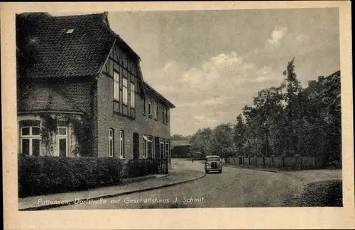 Ak Pattensen in Niedersachsen, Dorfstraße, Geschäftshaus J. Schmit