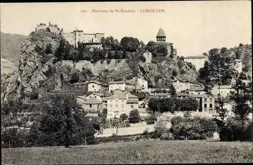 Ak Cornillon Loire, Vue générale