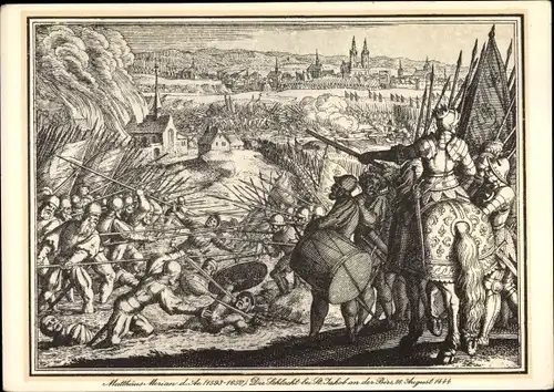 Künstler Ak Merian d.Ä., Matthäus, Schlacht bei St. Jakob an der Birs 1444, Bundesfeier 1944