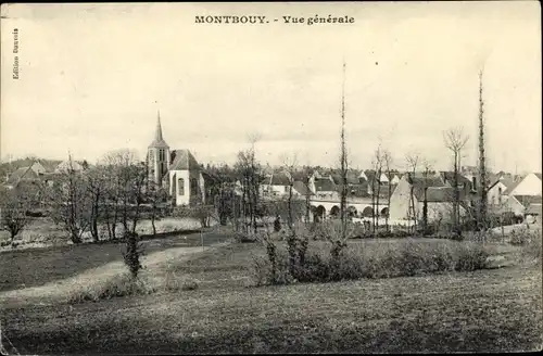 Ak Montbouy Loiret, Vue générale