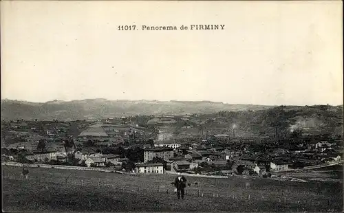 Ak Firminy Loire, Panorama