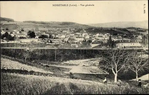 Ak Noiretable Loire, Vue générale