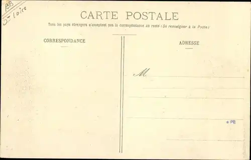 Ak Noiretable Loire, Vue générale