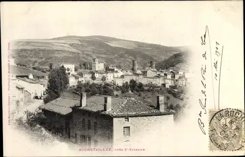 Ak Rochetaillee Loire, Vue générale