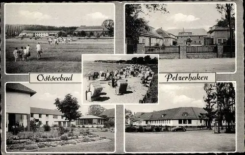 Ak Pelzerhaken Neustadt in Holstein, Kurhaus, Strand