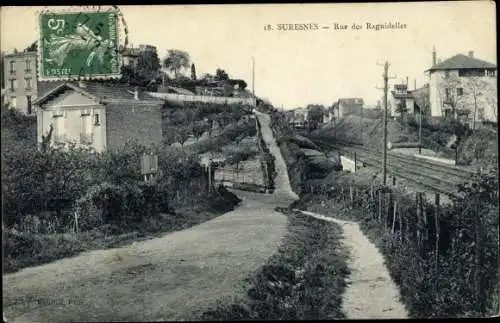 Ak Suresnes, Rue des Raguidelles