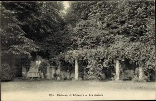 Ak Limours Essonne, Château, les Ruines