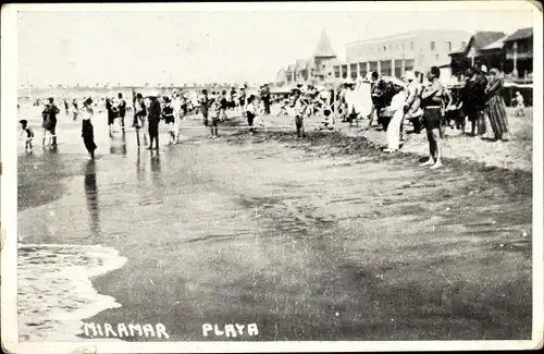 Foto Ak Argentinien, Miramar, Playa, Strandszene