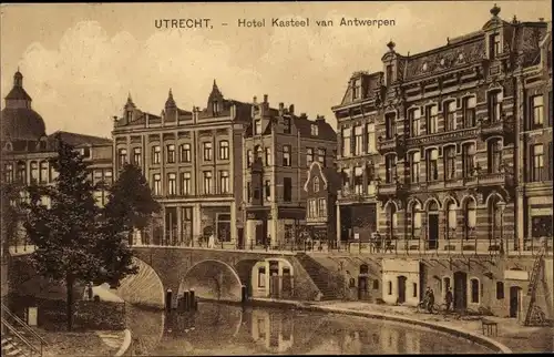 Ak Utrecht Niederlande, Hotel Kasteel van Antwerpen