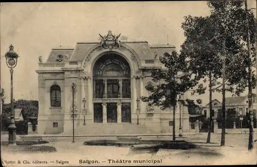 Ak Saigon Cochinchine Vietnam, Theatre municipal