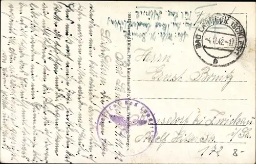 Ak Lądek Zdrój Bad Landeck Schlesien, Dreifaltigkeitssäule auf dem Ring