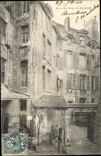 Ak Paris VI., La Cour du Jardinet