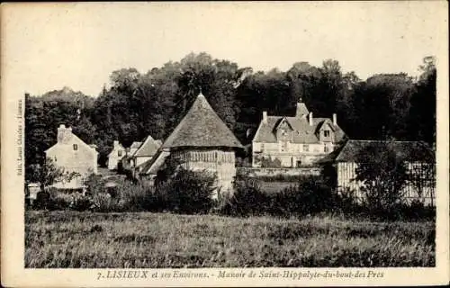 Ak Lisieux Calvados, Manoir de Saint Hippolyte du bout des Prés