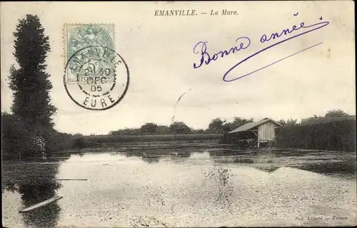 Ak Emanville Eure, La Mare