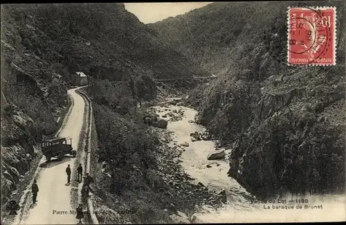 Ak Vallée du Lot, La baraque de Brunet