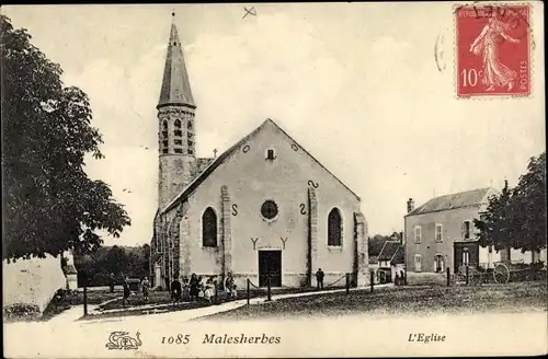 Ak Malesherbes Loiret, Eglise