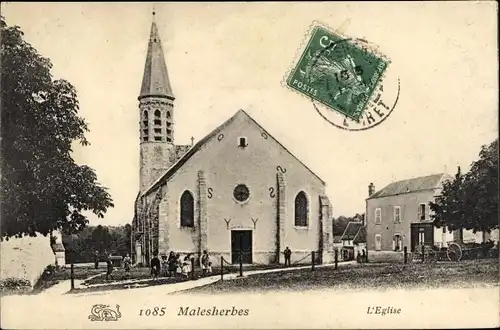 Ak Malesherbes Loiret, Eglise