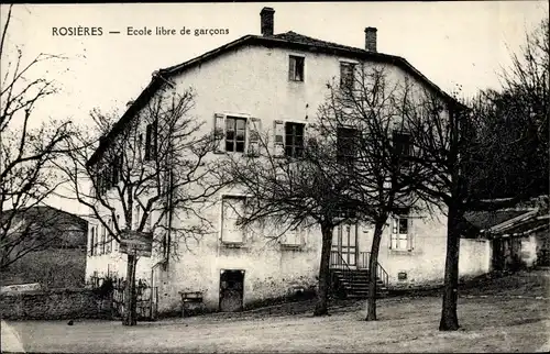 Ak Rosieres Haute Loire, Ecole libre de garcons