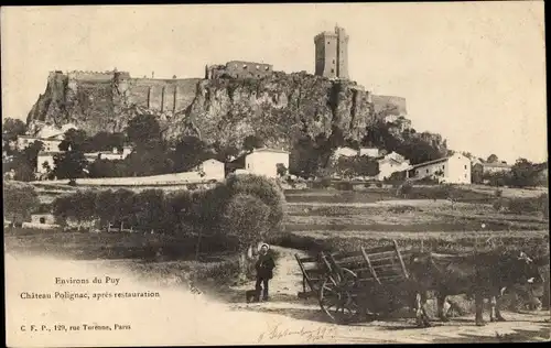 Ak Puy Haute Loire, Chateau Polignac apres restauration