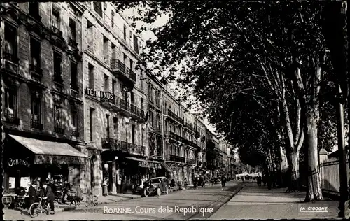 Ak Roanne Loire, Cours de la Republique