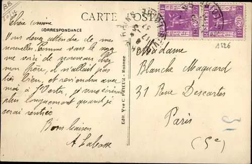Ak Saint Victor sur Rhins, Vue générale