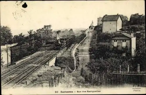 Ak Suresnes, Rue des Radiguelles, Raguidelles