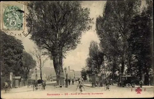 Ak Suresnes, Porte et Pont de Surenses