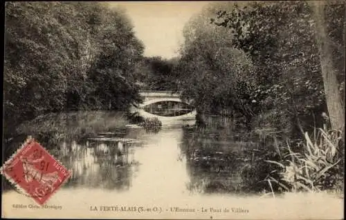 Ak La Ferté-Alais Essonne, Pont de Villiers