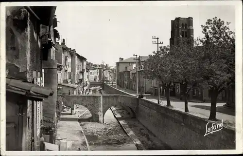 Ak Montbrison Loire, Le Vizezy et les quais