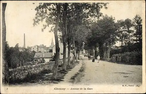 Ak Chouzy Loir-et-Cher, Avenue de la Gare