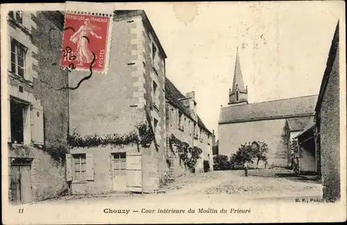 Ak Chouzy Loir-et-Cher, Cour intérieure du Moulin du Prieuré