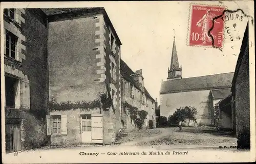 Ak Chouzy Loir-et-Cher, Cour intérieure du Moulin du Prieuré