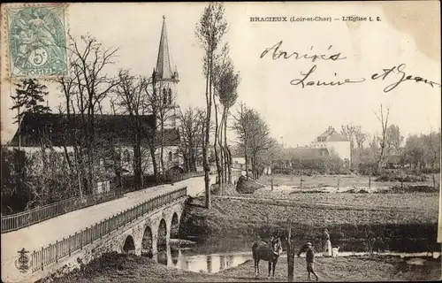 Ak Bracieux Loir-et-Cher, l'Eglise