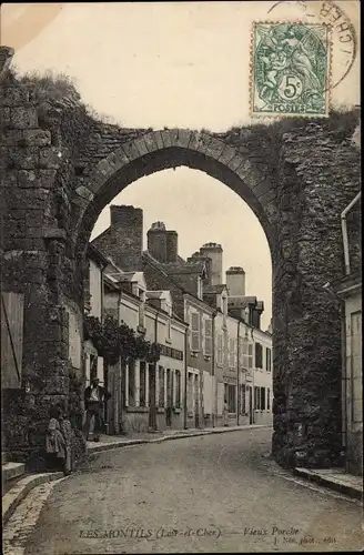 Ak Les Montilles Loir-et-Cher, Vieux Porche