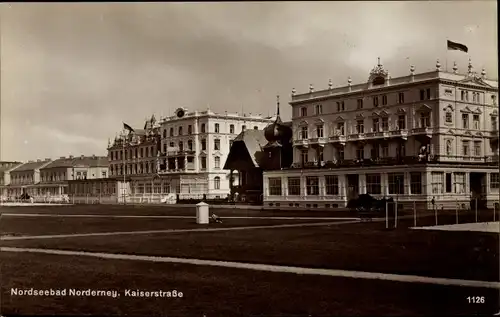 Ak Norderney in Ostfriesland, Kaiserstraße