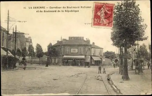 Ak La Garenne, Carrefour du Boulevard National et du Boulevard de la République