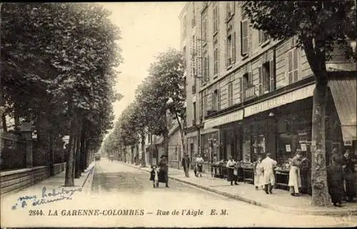 Ak La Garenne Colombes Hauts de Seine, Rue de l'Aigle