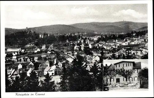 Ak Königstein im Taunus Hessen, Panorama, Gasthaus Zur Post