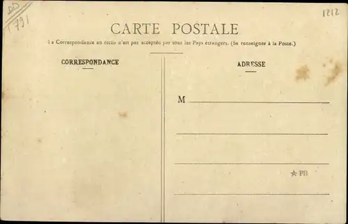 Ak L'Absie Deux Sèvres, Vue du Champ de Foire