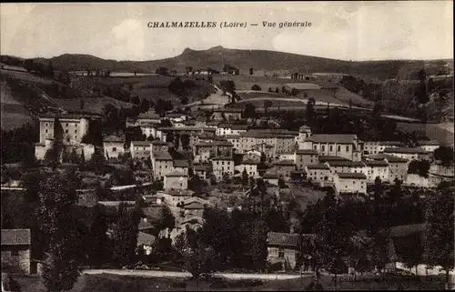 Ak Chalmazelles Loire, Vue générale