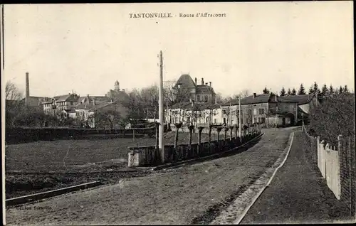 Ak Tantonville Meurthe et Moselle, Route d'Affracourt