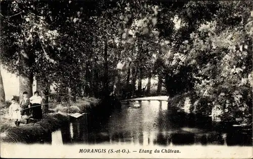 Ak Morangis Essonne, Etang du Château